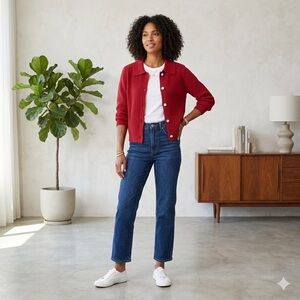 Christopher & Banks Classy Red Sweater